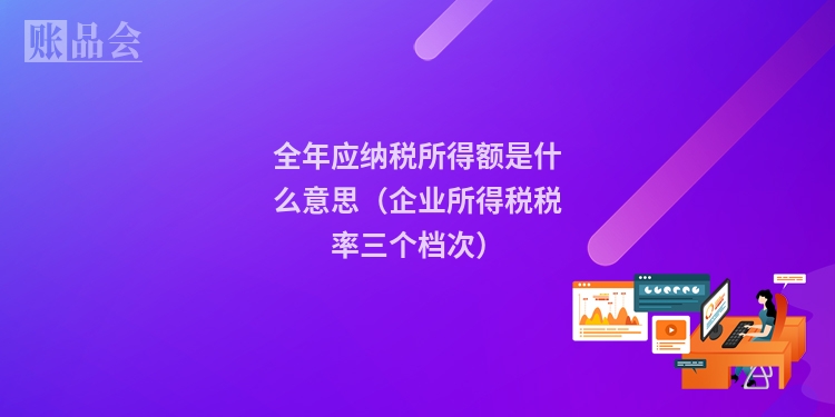 全年应纳税所得额是什么意思（企业所得税税率三个档次）
